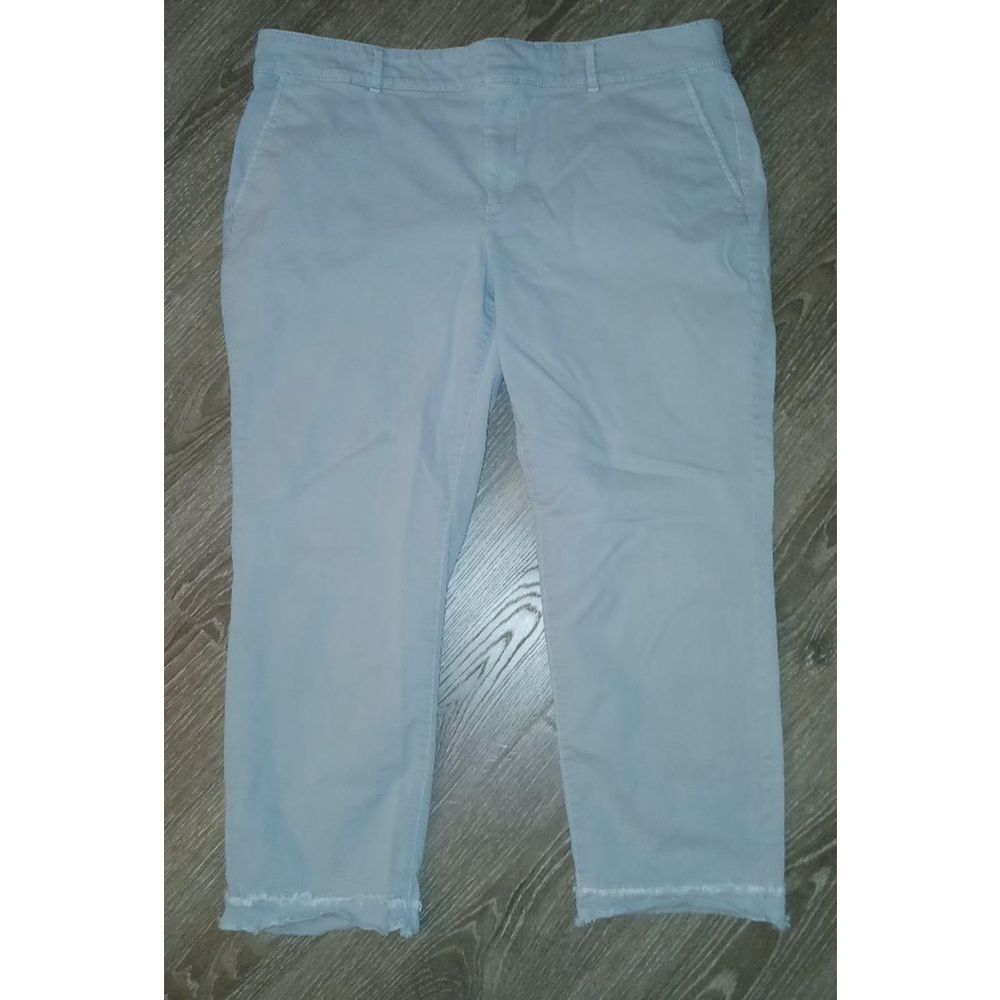 Women's LOFT Light Green/Blue Ankle & Cropped Pants Size 18